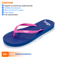 Sandales plates unisexes élégantes et durables pour la plage, tongs chinoises en gros, idéales pour la piscine