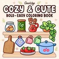 Little Comfy Days Cozy Friends Cute Spooky Cutie Fuzzy Hygee Stress Relief Coloring Book Paperback for Halloween Christmas