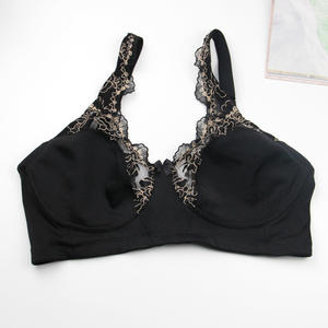 Soutien-gorge en dentelle transparente à gros seins, soutien-gorge sans armatures en dentelle douce pour gros seins, soutien-gorge transparent - Product Image 1