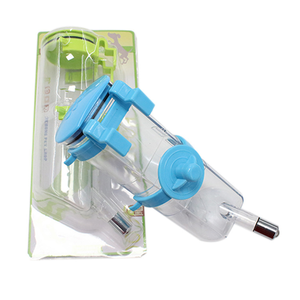 Nuevo bebedero de plástico <span class=keywords><strong>para</strong></span> hámster, dispensador de botellas de agua, alimentador colgante, perro, conejillo de indias, ardilla, conejo, cabeza <span class=keywords><strong>para</strong></span> beber, fuente de tubería - Product Image 3