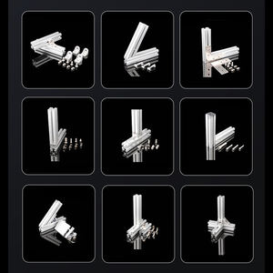 Profilé en aluminium pour assemblage modulaire, Offre Spéciale, personnalisé en usine, série 20 20x10 20x20 20x40 <span class=keywords><strong>t</strong></span> - Product Image 6