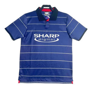 Uniformes de Fútbol de Verano, Manga Corta, Retro 1999/00, Camiseta de Visitante del Manchester, Ronaldinho, Uniforme de Competición de Clubes Europeos, 100% Original - Product Image 1