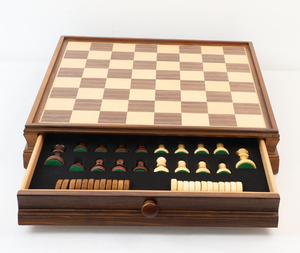 Luxury Walnut 38cm giải đấu cờ vua đặt Wang GAO 3inch ngăn kéo từ quốc tế cờ vua handmade thân thiện với môi chất lượng cao - Product Image 2