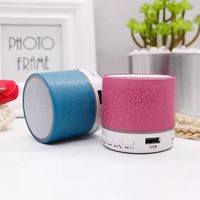 Mini altavoz de diente azul, altavoz inalámbrico, colorido LED, tarjeta TF, Subwoofer USB, columna de sonido de música MP3 portátil para PC y teléfono