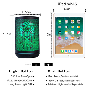 Nouveau diffuseur d'huiles essentielles à brume fraîche en fer, diffuseur d'arômes avec lumière d'ambiance, lampes 150ML, diffuseur d'arômes hibou en gros - Product Image 6
