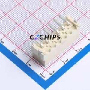 WAFER-VH396L-6A Wire-to-Board Pin Header SMD,P=3.96mm Connector 1x6P 3.96mm Vertical Mount VH - Product Image 2