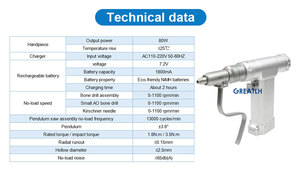 Veterinair multifunctioneel boor- en zaagsysteem, medische elektrische orthopedische boormachine voor orthopedische elektrische gereedschappen - Product Image 3