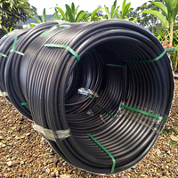 Tuyau d'Eau REHOME 40mm X 100m en Plastique Noir, Tuyau d'Alimentation en Eau PEHD SDR11 PN16 pour l'Irrigation