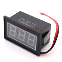 V56D Voltmeter Digital sepeda, pengukur tegangan Digital tahan air DC 4.5-150V 12/24/36/48V Volt 0.56 "LED Panel Meter kecil sepeda motor sepeda merah