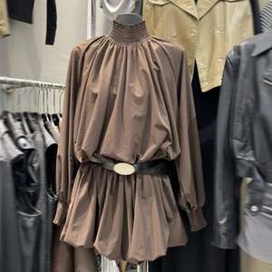 חנות מקומית רוכשת אופנה לנשים רזה חצאית שרוול ארוך לנשים - Product Image 1