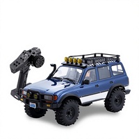 Voiture RC Crawler à l'échelle 1:10, 4 roues motrices, véhicule tout-terrain, camion télécommandé bleu pour adultes