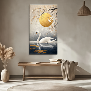 Arte de cisne de <span class=keywords><strong>pintura</strong></span> de cisne blanco al por mayor para decoración del hogar - Product Image 1