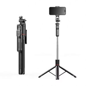 Anti Shake Extendable Tripod Selfie Stick,Portable Floor Standing Phone <b>Holder</b> With Bluetooth <b>Remote</b> for Travel Vlog - Product Image 1