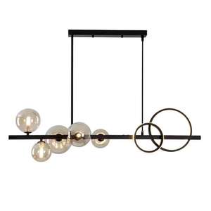 Nordic Designer Line candelabro luces comedor acrílico vidrio colgante tira larga luz colgante - Product Image 5