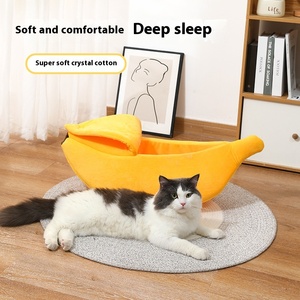 Ecologisch verantwoorde, uitstekende kwaliteit, creatief cartoon winter warme, wasbare, stevige stoffen slaapbank voor katten voor alle seizoenen - Product Image 5