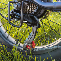 Bicicletta elettrica pieghevole Vakole Y20 Pro con pneumatici fat da 20x4.0, per lunghe distanze, bici elettrica pieghevole multiuso.