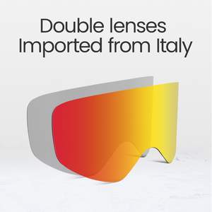 Dilupu סקי לוגו מותאם אישית משקפי מגן בסגנון אנטי ערפל Google lunettes de עיצוב סקי שלג משקפי שלג מקוטב למבוגרים - Product Image 3