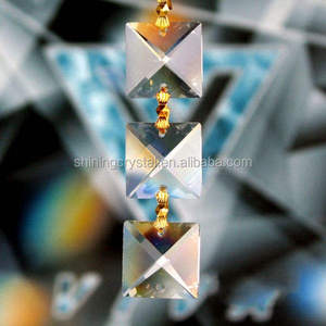 מלוטש זכוכית וילון אופנה קריסטל גרלנד וילון עיצוב הבית גביש חרוז וילון לחתונה קישוט - Product Image 5