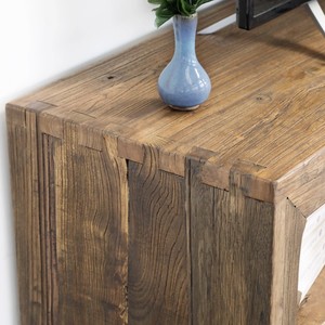 Solid Wood Wabi-Sabi Style Multifunctional TV <b>Cabinet</b> for Small Apartment Living Room <b>Retro</b> Low Display <b>Cabinet</b> for Home Hotel - Product Image 3