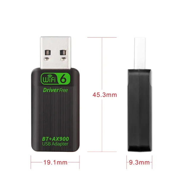 USB WiFi 6 AX900 BT 5.4 Adapter 2in1 Dongle 2.4G&5GHz USB WiFi Network Wireless Wlan Receiver for PC/Laptop Driver Free