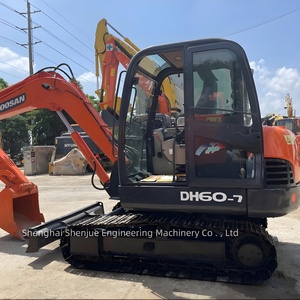 Excavatrice d'occasion DOOSAN DH60-7, mini-excavatrice d'occasion originale coréenne de 6 tonnes, excavatrice Doosan DH55 DX60 à faible consommation de carburant à vendre - Product Image 3
