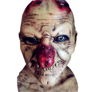 Masque intégral en latex d'horreur « Big Nose » pour déguisement effrayant, accessoires de cosplay, masque de clown effrayant pour Halloween et Noël - Product Image 1