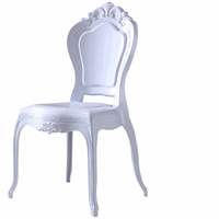Chaises Chiavari en polycarbonate transparent empilables, chaises de banquet de mariage transparentes, démontables, 4 pièces par carton, directement de l'usine