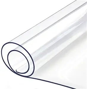 カスタムヘビーデューティー透明PVCターポリン耐油テーブルカバークロス