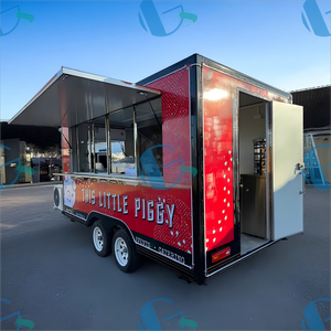 Ristorante Fast Food Truck con attrezzatura completa cucina caffè barbecue cibo chiosco Mobile Street Food rimorchio - Product Image 4