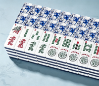 Fichas de Mahjong Americanas de Melamina Premium, Resistentes a los Arañazos, Fichas para Jugar a Mano, Venta al por Mayor de Fábrica, OEM para Juegos de Mesa Familiares en Interiores