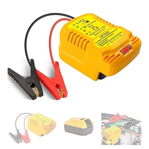 Abrazaderas para Cables de Arranque para Batería <span class=keywords><strong>DeWalt</strong></span> de 20 V, Convertidor a Arrancador de Arranque Automotriz con Cables de 11 AWG y Clips de Loro - Product Image 1