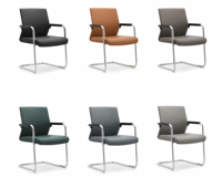 Chaise professionnelle rembourrée avec structure métallique et mousse haute densité pour bureau moderne, salle de culte, salle de conférence, auditorium, salle de réunion