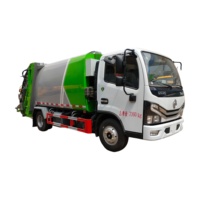 Camion à ordures à compression Dongfeng 6-8m3 4x2 pour une conduite fluide, véhicule spécial d'assainissement et de nettoyage des zones périurbaines