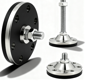 ขายึดปรับระดับกันลื่นพร้อมแผ่นยางเหล็กสำหรับยึดขาตั้งพื้น ใช้ในอุปกรณ์อัตโนมัติ - Product Image 3