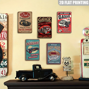 Insegna in Metallo Personalizzata per Garage e Officina, Stile Hot Rod, Est. 1972, Meccanico in Servizio, Decorazione Murale Retrò Vintage per Garage e Man Cave - Product Image 3