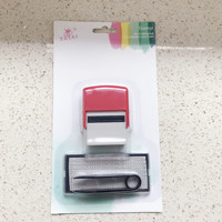 Tampon encreur auto-adhésif en caoutchouc pour lettres, chiffres et dates DIY