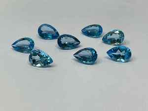 Piedras de Topacio Azul naturales hechas a mano excelente cojín Asscher/corte ovalado gema de alta calidad tierra india minada marca MOONSTAR IMPEX - Product Image 5