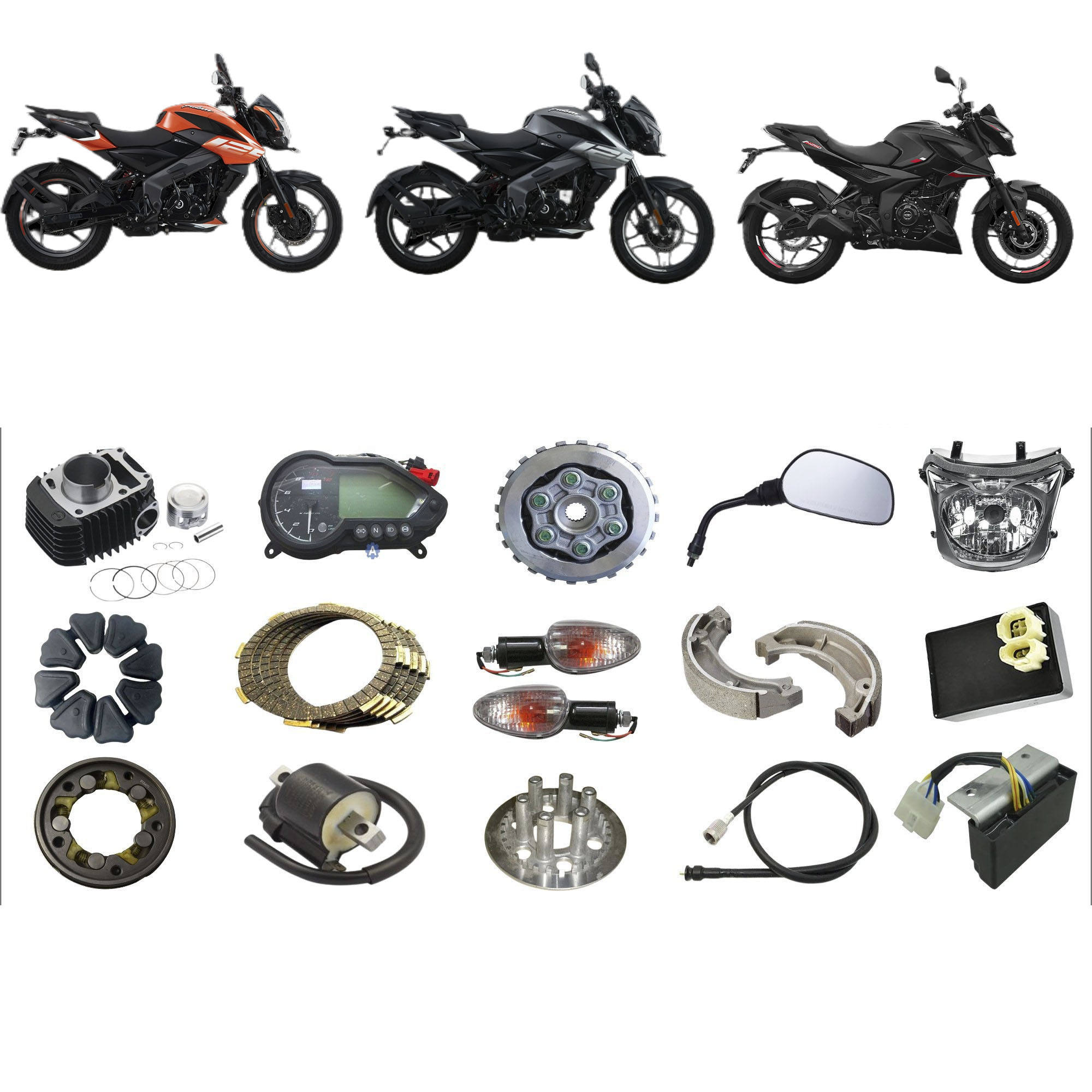 Pulsar Ns125 Bajaj Ns Spare Parts Bajaj Ns 125 Pulsar New Version