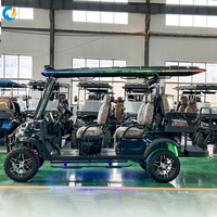 Voiture de golf électrique Robetaa 6 places, prix, batterie au lithium, voiturette de golf électrique utilitaire, voiturettes de golf chinoises 6 passagers