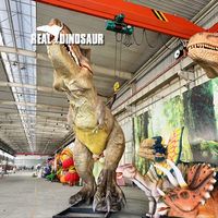 Dinosaure animatronique en acier de qualité supérieure, taille réelle, T-Rex pour une utilisation en intérieur/extérieur dans les parcs