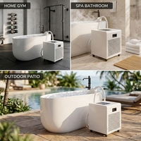 Bain froid en acrylique de luxe pour spa de bien-être à usage commercial