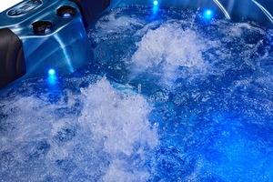 Jacuzzi roses pour 2 personnes, bain à bulles acrylique bleu, <span class=keywords><strong>spa</strong></span> <span class=keywords><strong>intex</strong></span>, jacuzzi, plein air - Product Image 4