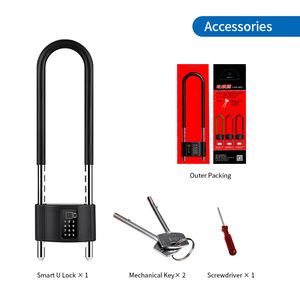 Lucchetto Intelligente per Bicicletta in Acciaio Inox <span class=keywords><strong>con</strong></span> App Tuya, Serratura <span class=keywords><strong>con</strong></span> Impronta Digitale per Auto e <span class=keywords><strong>Moto</strong></span> - Product Image 6