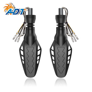 Feux de jour extérieurs ADT Cobra, clignotants séquentiels blancs pour moto, clignotants jaunes avec abat-jour transparent - Product Image 4