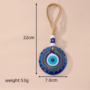 Rétroviseurs de voiture Décoration murale décorative <span class=keywords><strong>Porte</strong></span>-bonheur Protection contre le mauvais œil Pendentifs de voiture <span class=keywords><strong>Porte</strong></span>-clés à breloques - Product Image 5