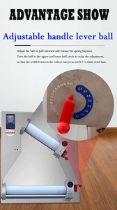 Máquina Eléctrica Automática de Acero Inoxidable para Hacer Masa de Panadería, Pizza y Pan, con Laminadora de Masa y Prensa para Pasteles - Product Image 5