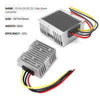 Convertisseur abaisseur DC-DC 12V vers 5V à sortie fixe, module d'alimentation non isolé pour GPS de véhicule et caméra de tableau de bord