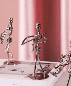 Adornos de Metal para Músicos Guitarristas, Instrumento Musical, Artesanía de Hierro, Decoración Creativa Moderna para Oficina, Hogar y Escritorio - Product Image 5