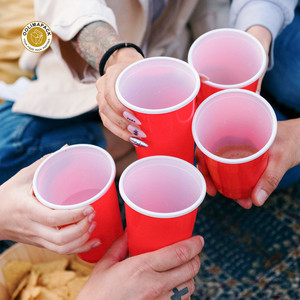 Oolimapack Chất lượng cao PP <span class=keywords><strong>Red</strong></span> Đảng cup được sử dụng để bên/Dã ngoại/hộ gia đình phục vụ đồ uống PP <span class=keywords><strong>Red</strong></span> Đảng cup - Product Image 3