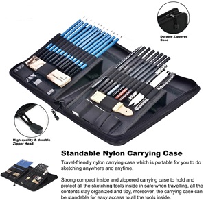 Bán Chạy Trên Thị Trường Bộ 40 Chiếc Bút Chì Phác Thảo Và Vẽ Trong Hộp Nylon Bật Lên - Product Image 2